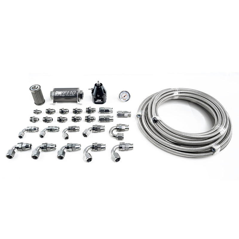 DeatschWerks 11-19 Ford Mustang X2 Series -10AN PTFE Plumbing Kit - Mammoth Racing -