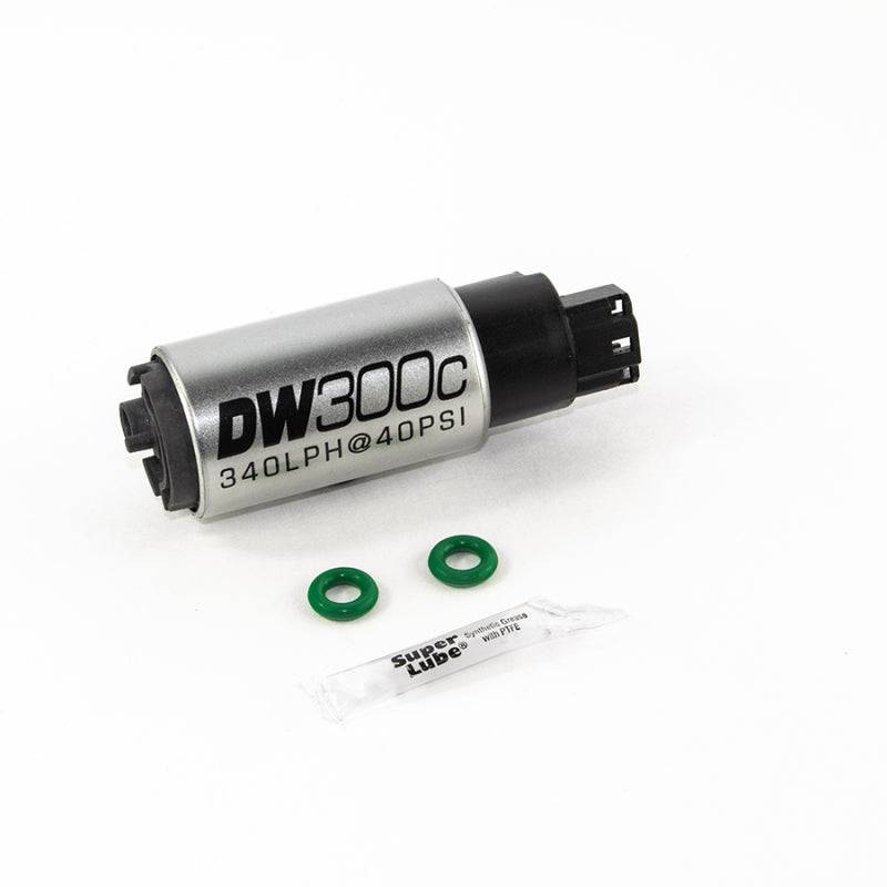 DeatschWerks 340lph DW300C Compact Fuel Pump w/ 02-06 RSX Set Up Kit (w/o Mounting Clips) - Mammoth Racing -