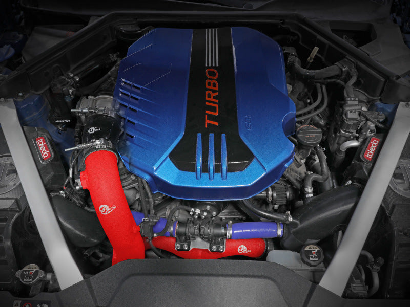 AFE 18-21 Kia Stinger V6-3.3L BladeRunner Alum Hot/Cold Charge Pipe Kit Red - Mammoth Racing -