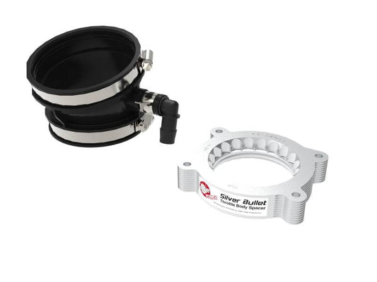 aFe 2020 Vette C8 Silver Bullet Aluminum Throttle Body Spacer Works w/ Factory Intake Only - Silver - My Store