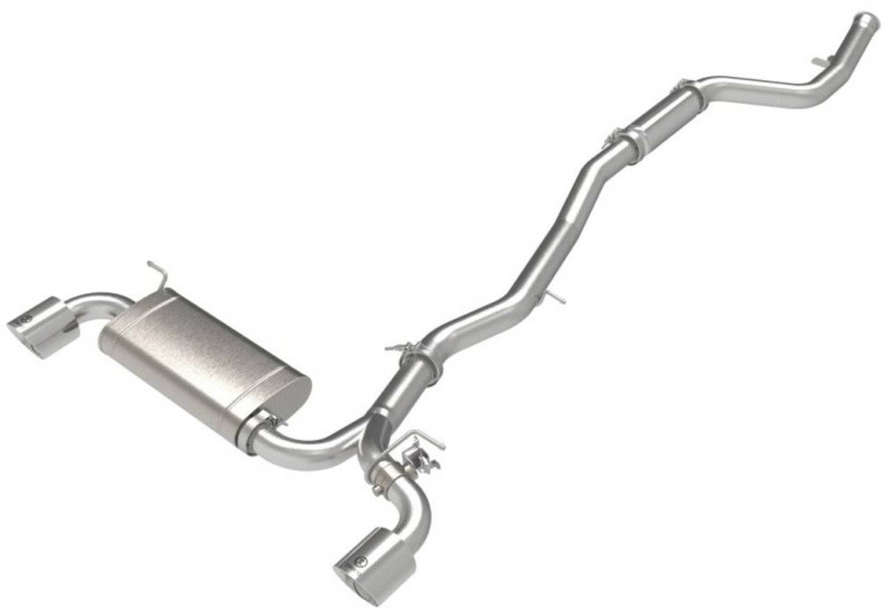 aFe POWER Takeda 2021 Toyota Supra 2.0L (t) 2.5in-3in 304 SS CB Exhaust w/ Polished Tips - My Store