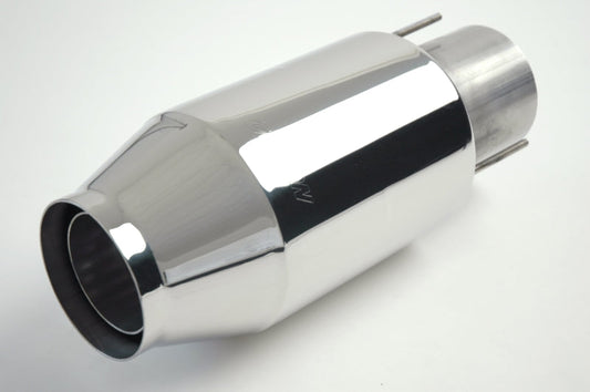 Gibson Marine Bullet Muffler (Pair) Transom Mount - 4in Inlet/11in Length - Stainless - Mammoth Racing -