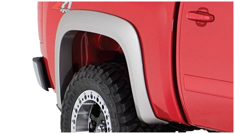 Bushwacker 07-14 Chevy Silverado 2500 HD Fleetside Extend-A-Fender Style Flares 2pc - Black - Mammoth Racing -