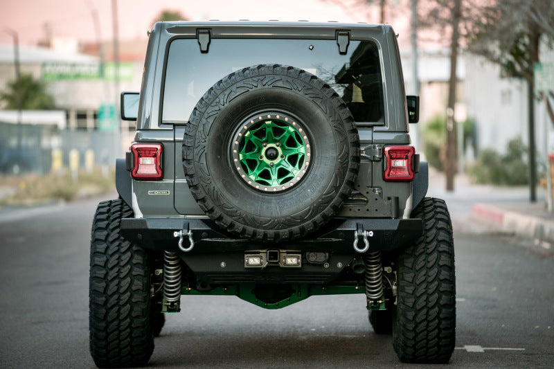 DV8 Offroad 07-21 Jeep Wrangler (JK/JL) Bolt-On Hitch w/ Lights - Mammoth Racing -