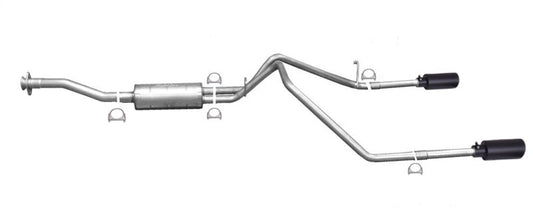 Gibson 15-22 Chevrolet Colorado 2.5l-3.6l Cat-Back Dual Split Exhaust System - Black Elite - Mammoth Racing -