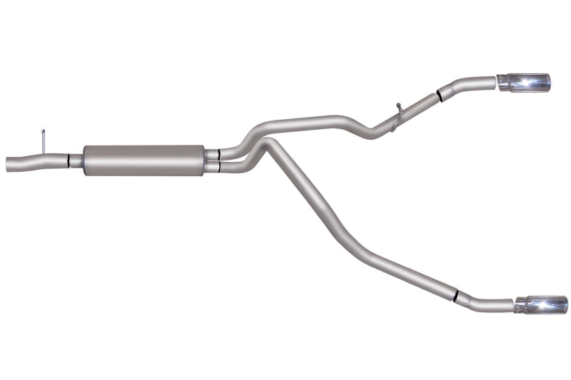 Gibson 2016 Ford F-250 Super Duty XL 6.2l 2.5in Cat-Back Dual Split Exhaust - Stainless - Mammoth Racing -