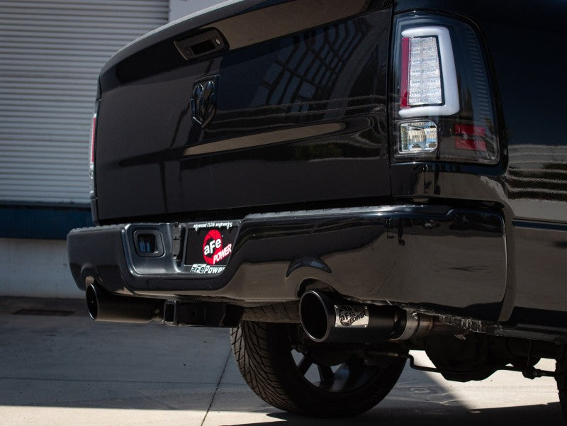 aFe 09-18 Ram 1500 V8 5.7L Hemi Gemini XV 3in 304 SS Cat-Back Exhaust w/ Black Tips - Mammoth Racing -
