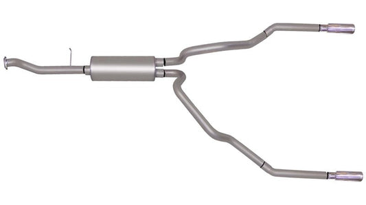 Gibson 99-05 Chevrolet Silverado 1500 Base 4.3l 2.5in Cat-Back Dual Split Exhaust - Stainless - Mammoth Racing -