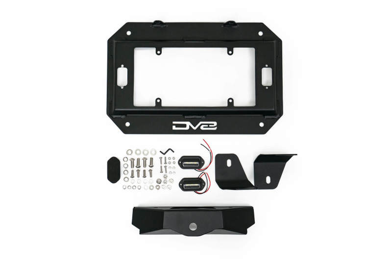 DV8 Offroad 18-22 Jeep Wrangler JL Spare Tire Delete Kit w/Light Mounts - Mammoth Racing -