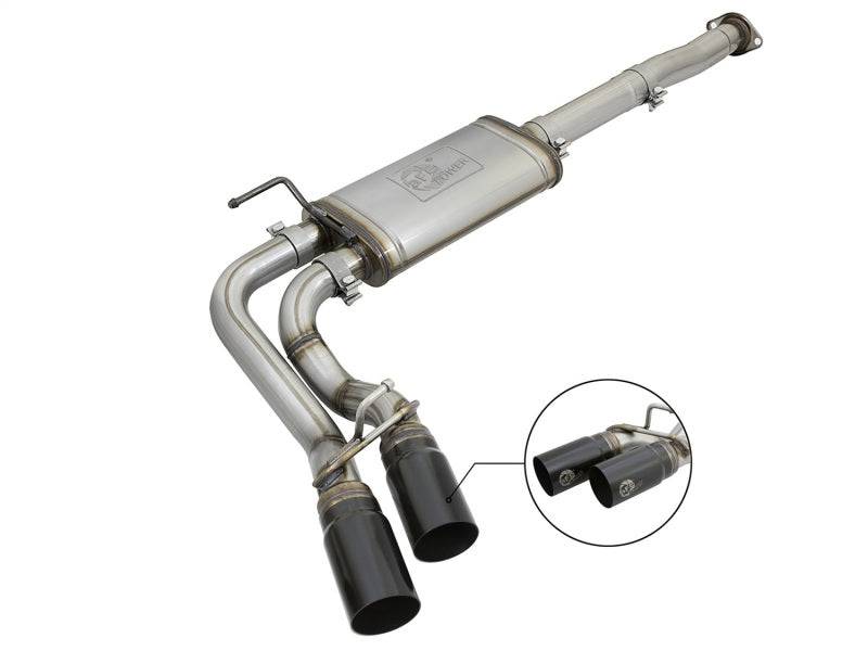 aFe Power Rebel Series 3in 409SS Cat-Back Exhaust w/ Black Tips 05-15 Toyota Tacoma V6-4.0L - My Store
