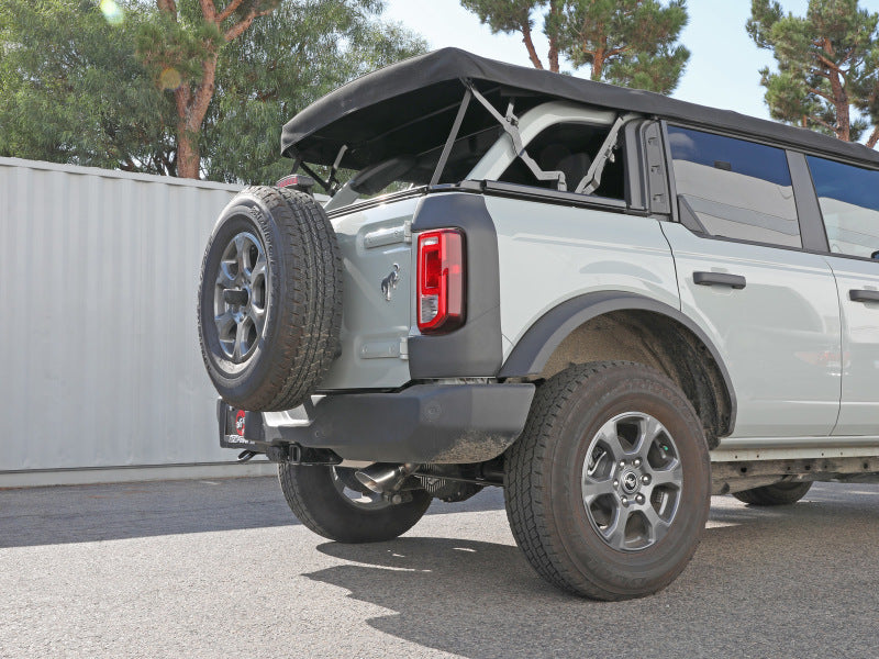 aFe Apollo GT 3in 409 SS Cat-Back Exhaust 2021 Ford Bronco L4-2.3L (t)/V6-2.7L (tt) w/ Polished Tips - Mammoth Racing -