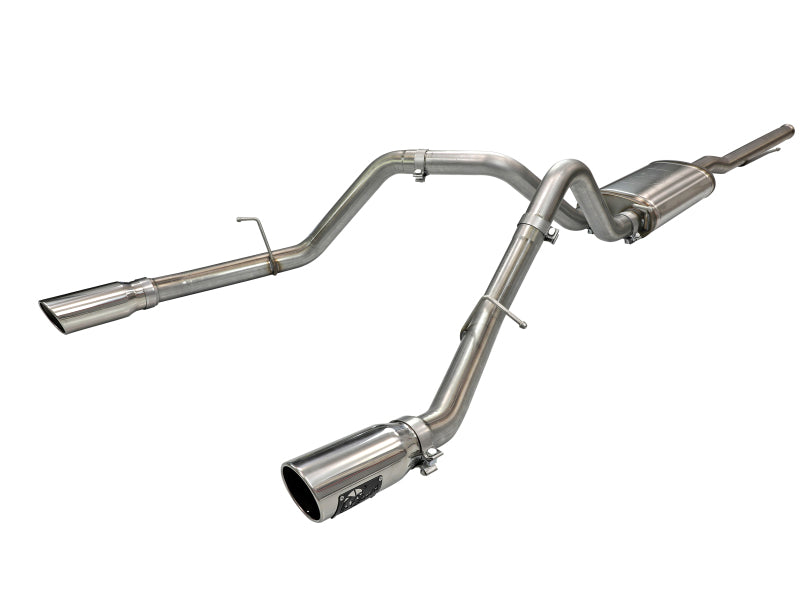 aFe Apollo GT Series 3in 409SS GM Silverado/Sierra 1500 09-19 V6-4.3/V8-4.8/5.3L - Polished - Mammoth Racing -