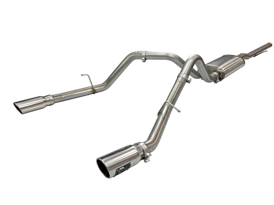 aFe Apollo GT Series 3in 409SS GM Silverado/Sierra 1500 09-19 V6-4.3/V8-4.8/5.3L - Polished - Mammoth Racing -