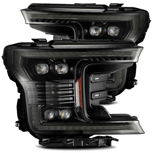 AlphaRex 18-20 Ford F-150 NOVA LED Proj Headlight Plank Style Alpha Blk w/Activ Light/Seq Signal/DRL - My Store