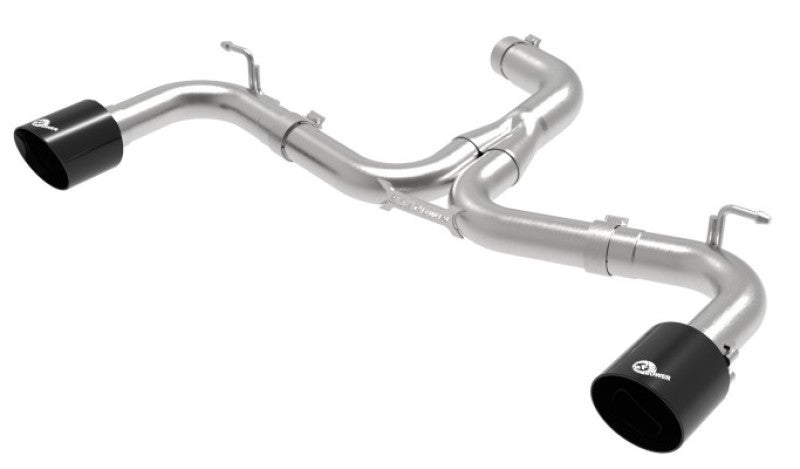aFe 18-20 VW GTI (MK7.5) 2.0L MACH Force-Xp 3in to 2.5in 304 SS Axle-Back Exhaust System-Black Tips - Mammoth Racing -