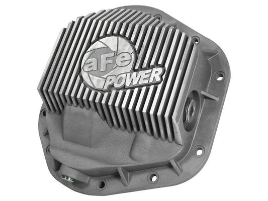 afe Front Differential Cover (Raw; Street Series); Ford Diesel Trucks 94.5-14 V8-7.3/6.0/6.4/6.7L - My Store