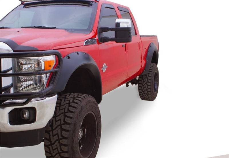 Bushwacker 11-16 Ford F-250 Super Duty Cutout Style Flares 2pc - Black - Mammoth Racing -