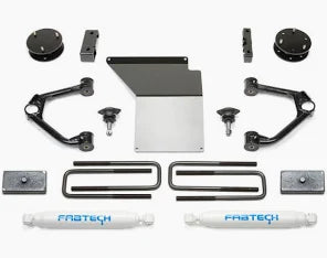 Fabtech 07-18 GM K1500 w/OE Forged UCA 3.5in UCA System w/DL 2.5 Coilovers & Rear DL Shocks - Mammoth Racing -