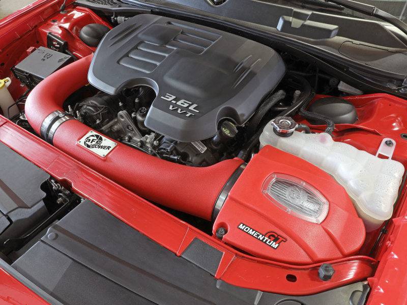 aFe Momentum GT Dry S Stage-2 Intake System 11-15 Dodge Challenger/Charger V6-3.6L (Red) - My Store
