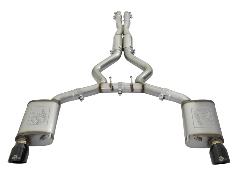 aFe 20-22 Audi RS6 Avant V8 4L (tt) MACH Force-Xp 3in to 2.5in 304 SS Cat-Back Exhaust w/ Black Tip - Mammoth Racing -