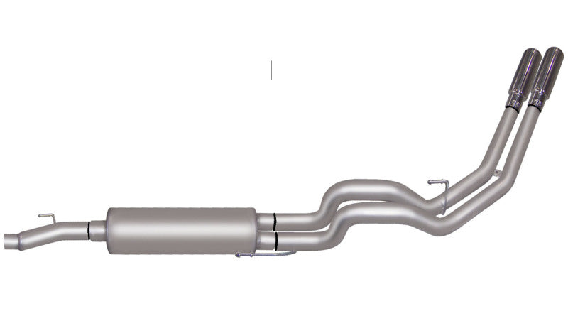 Gibson 09-10 Ford F-150 XLT 4.6l 2.5in Cat-Back Dual Sport Exhaust - Aluminized - Mammoth Racing -