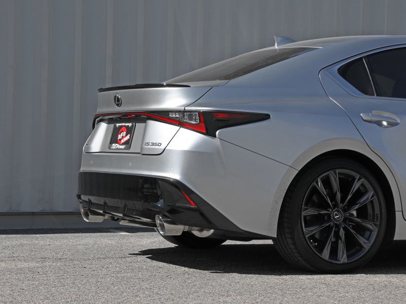aFe Lexus IS350 14-22 V6-3.5L Takeda Axle-Back Exhaust System- Polished Tip - Mammoth Racing -