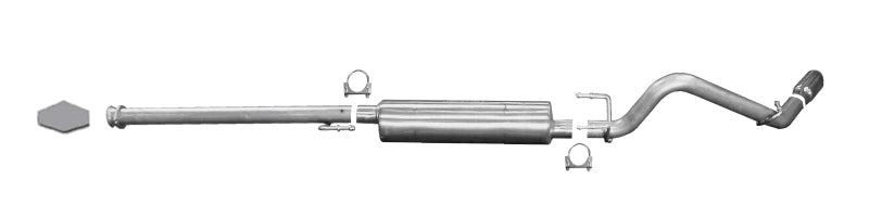 Gibson 05-13 Toyota Tacoma Base 4.0l 2.5in Cat-Back Single Exhaust - Aluminized - My Store