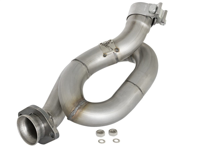aFe POWER Twisted Steel Loop Relocation Pipe 12-18 Jeep Wrangler (JK) V6 3.6L - Mammoth Racing -