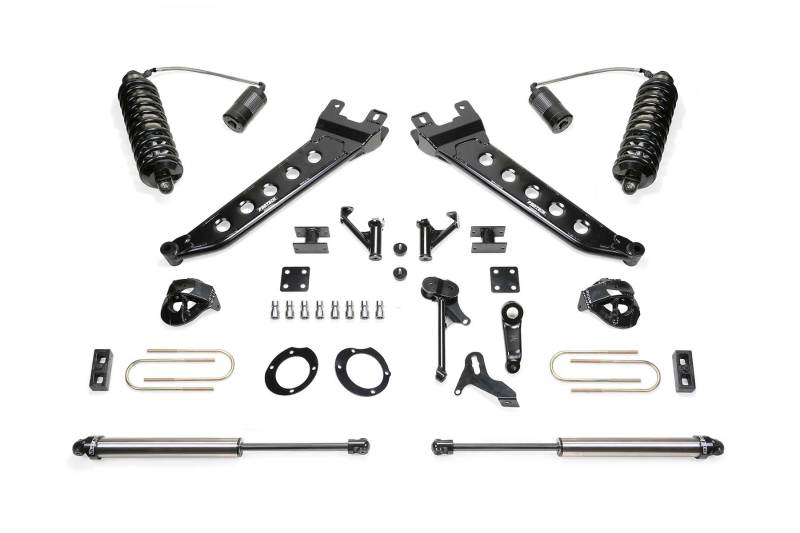 Fabtech 13-18 Ram 3500 4WD 7in Radius Arm Kit w/4.0 C/O Resi Dlss & 2.25 Dlss - Mammoth Racing -