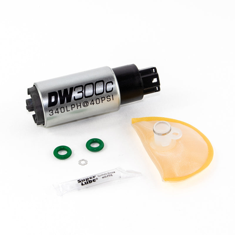 DeatschWerks 340lph DW300C Compact Fuel Pump w/ 06-11 Civic Set Up Kit (w/o Mounting Clips) - Mammoth Racing -