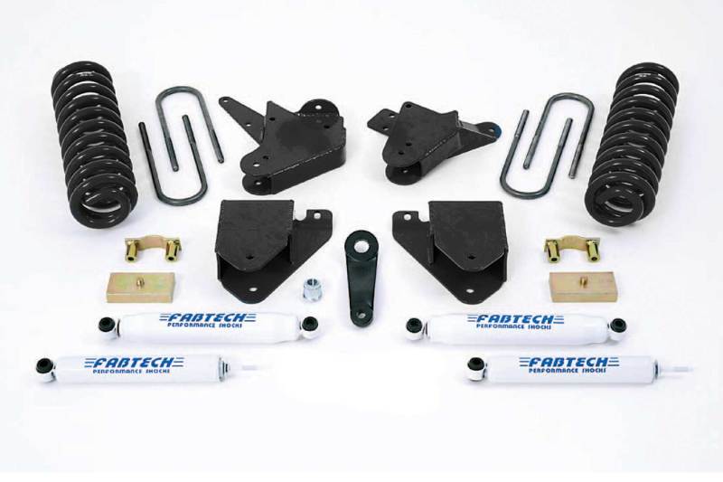 Fabtech 99-00 Ford F250/350 2WD w/7.3L Diesel 6in Basic Sys w/Perf Shks - My Store