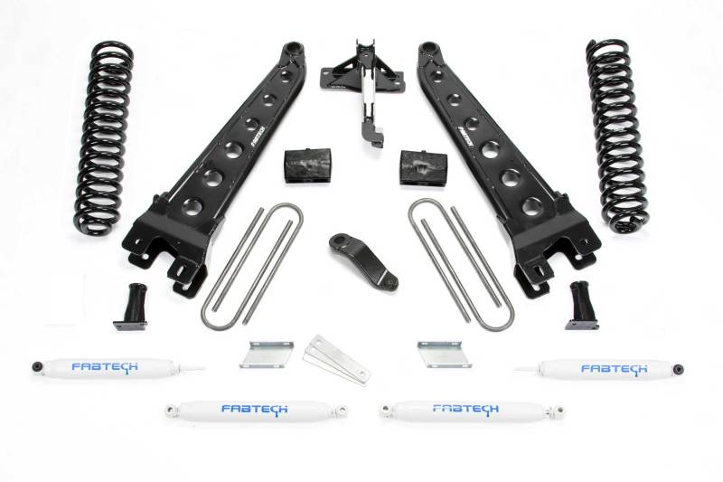 Fabtech 17 Ford F450/f550 4WD Diesel 6in Rad Arm Sys w/Coils & Perf Shks - Mammoth Racing -