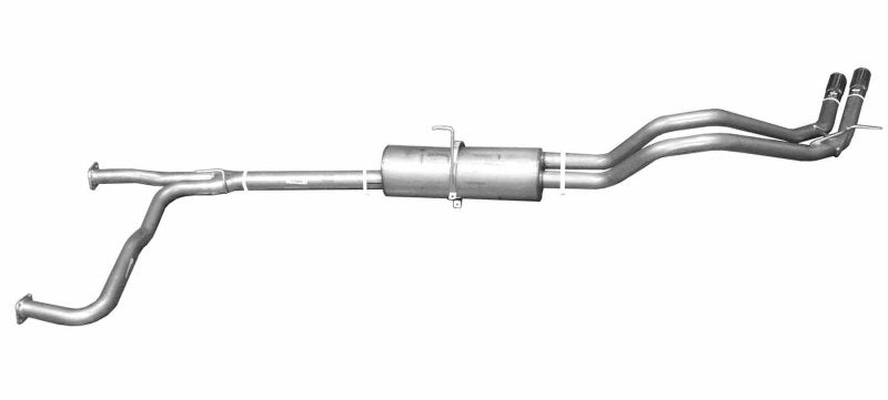 Gibson 04-10 Nissan Titan LE 5.6l 2.5in Cat-Back Dual Sport Exhaust - Stainless - Mammoth Racing -
