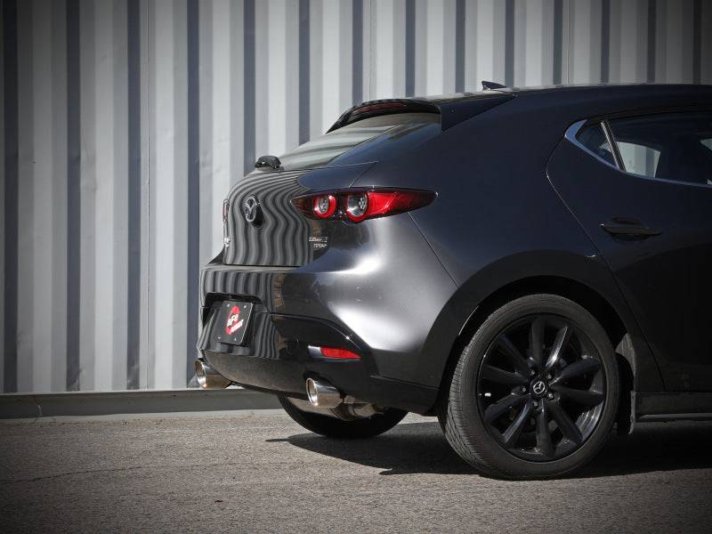 aFe 19-22 Mazda 3 L4 2.5L Takeda 3in to 2-1/2in 304 Stainless Steel Axle-Back Exhaust w/Polished Tip - My Store
