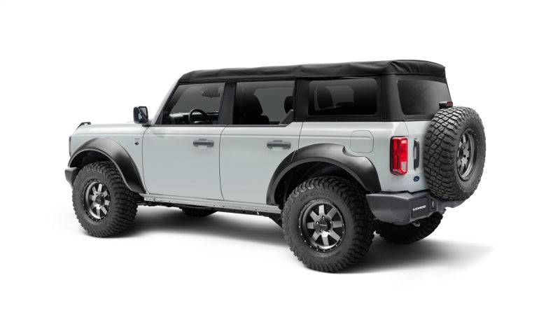 Bushwacker 2021+ Ford Bronco 4-Door Extend-A-Flares 4pc - Black - Mammoth Racing -