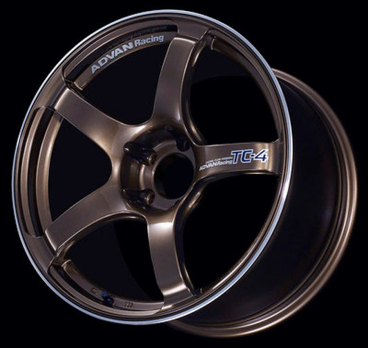 Advan TC4 17x8.5 +50 5x114.3 Racing Umber Bronze and Ring Wheel - My Store