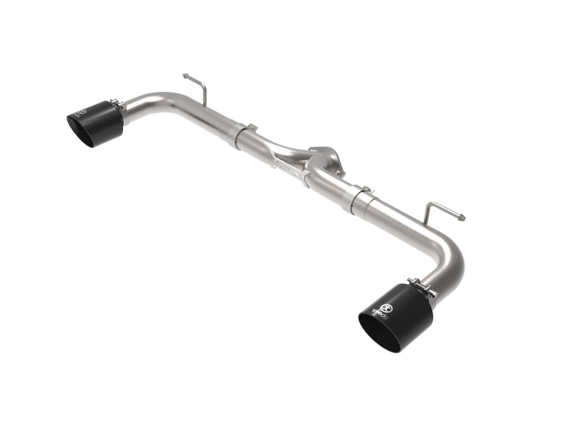 aFe Takeda 2-1/2in 304 SS Axle-Back Exhaust w/ Black Tip 14-18 Mazda 3 L4 2.0L/2.5L - Mammoth Racing -