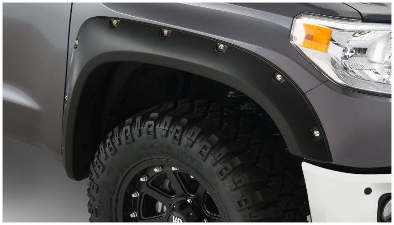 Bushwacker 14-18 Toyota Tundra Pocket Style Flares 2pc - Black - Mammoth Racing -