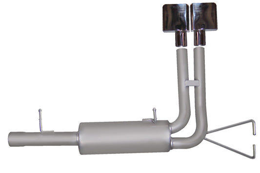 Gibson 99-04 Ford F-250 Super Duty Lariat 6.8l 2.25in Cat-Back Super Truck Exhaust - Aluminized - Mammoth Racing -