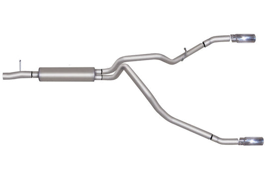 Gibson 17-18 Ford F-250 Super Duty XLT 6.2l 2.5in Cat-Back Dual Split Exhaust - Stainless - Mammoth Racing -