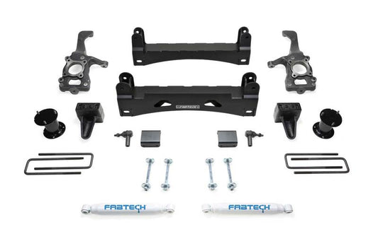 Fabtech 15-20 Ford F150 2WD 6in Basic Sys w/Perf Shks - Mammoth Racing -