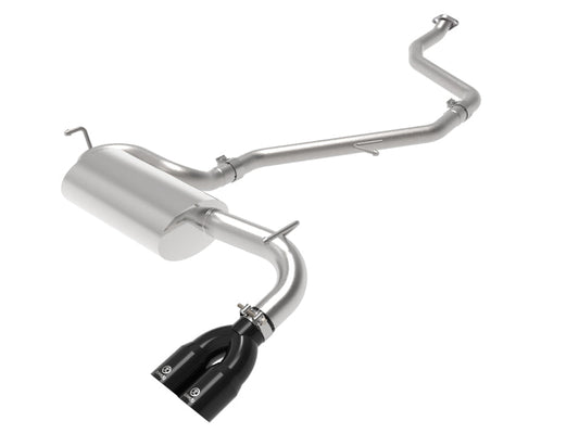 aFe POWER Takeda 2in to 2-1 304 SS Cat-Back Exhaust w/ Black Tips 11-17 Lexus CT200h 1.8L - Mammoth Racing -