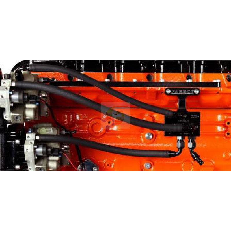 Fleece Performance 10-15 Dodge 6.7L Cummins Fuel Distribution Block Hose and Fitting Kit - Mammoth Racing -