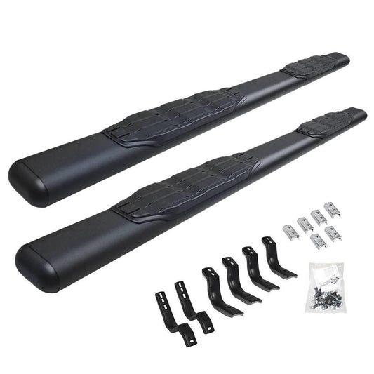 Go Rhino 2022 Toyota Tundra Double Cab 4dr 5in. 1000 Series Kit w/Sidestep + Brkts - Tex. Blk - Mammoth Racing -