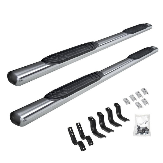 Go Rhino 2022 Toyota Tundra Double Cab 4dr 4in. OE Xtreme Kit w/Sidesteps + Brkts - Polished - Mammoth Racing -