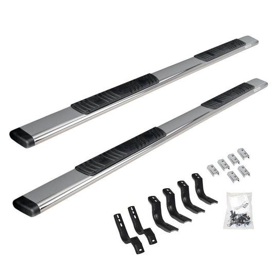 Go Rhino 2022 Toyota Tundra Crew Max 4dr 5in. OE Xtreme Low Prof Kit w/Sidesteps + Brkts - Polish - Mammoth Racing -