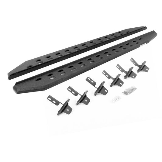 Go Rhino 21-22 Ford Bronco (Excl. Sport) 4DR Rb20 Slim Running Boards Kit (w/Brackets) - Bedliner Ct - Mammoth Racing -