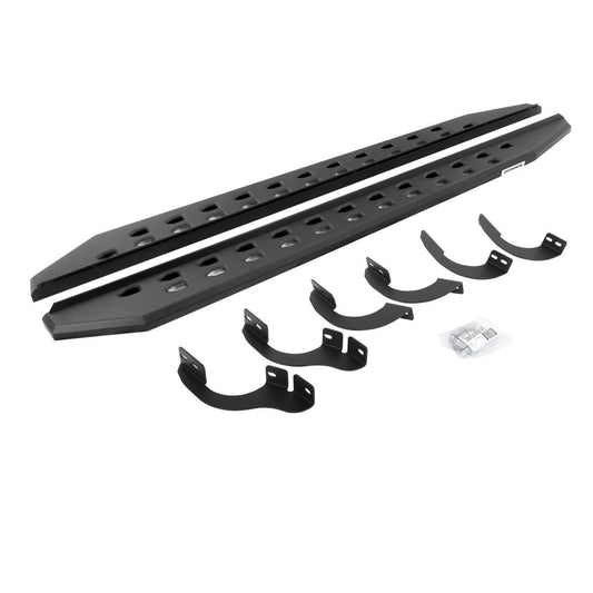 Go Rhino 14-22 Toyota 4Runner (No Ltd/Nghtshd) Rb20 Slim Running Boards Kit (w/Brackets) - Tex. Blk - Mammoth Racing -