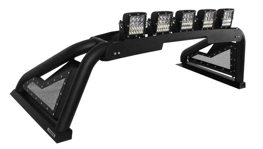 Go Rhino 2022+ Toyota Tundra Sport Bar 2.0 w/ Power Actuated Retractable Light Mount - Tex Blk - Mammoth Racing -