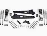 Fabtech 13-18 Ram 3500 4WD 5in Radius Arm System - Component Box 2 w/Dirt Logic Shock Absorbers - Mammoth Racing -